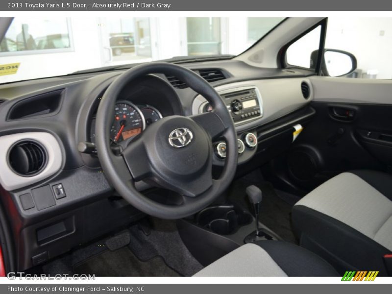  2013 Yaris L 5 Door Dark Gray Interior