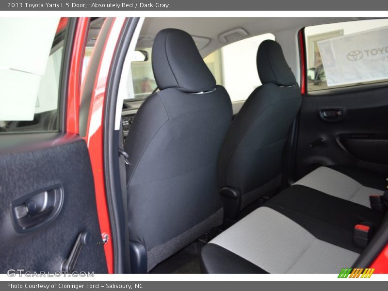 Absolutely Red / Dark Gray 2013 Toyota Yaris L 5 Door