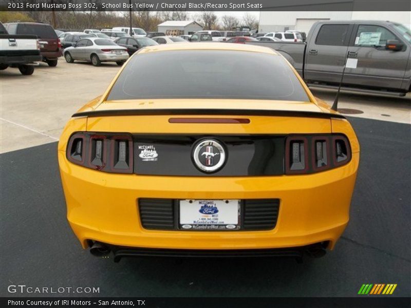 School Bus Yellow / Charcoal Black/Recaro Sport Seats 2013 Ford Mustang Boss 302