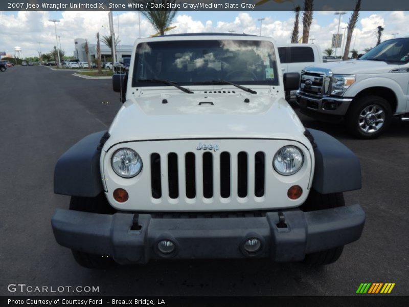 Stone White / Dark Slate Gray/Medium Slate Gray 2007 Jeep Wrangler Unlimited X