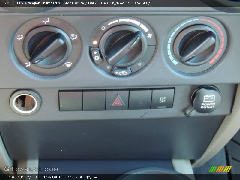 Stone White / Dark Slate Gray/Medium Slate Gray 2007 Jeep Wrangler Unlimited X