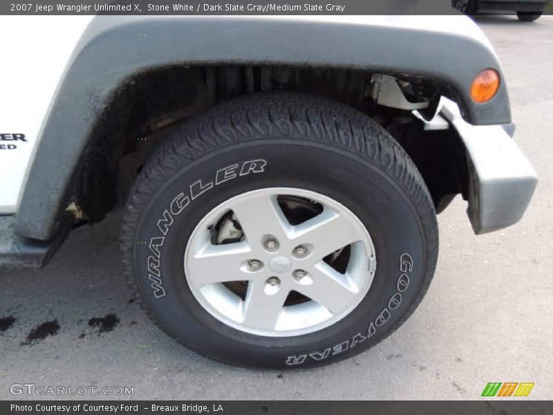 Stone White / Dark Slate Gray/Medium Slate Gray 2007 Jeep Wrangler Unlimited X