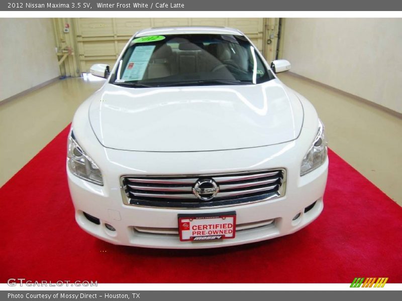 Winter Frost White / Cafe Latte 2012 Nissan Maxima 3.5 SV