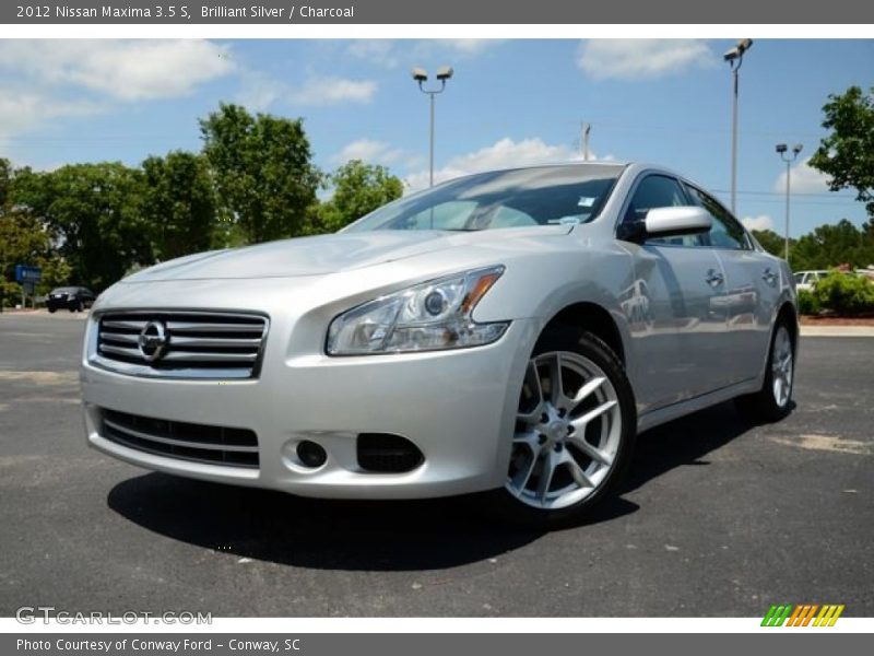 Brilliant Silver / Charcoal 2012 Nissan Maxima 3.5 S