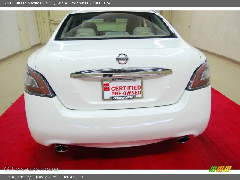 Winter Frost White / Cafe Latte 2012 Nissan Maxima 3.5 SV
