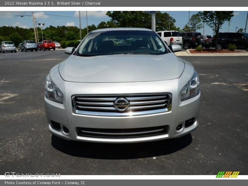 Brilliant Silver / Charcoal 2012 Nissan Maxima 3.5 S