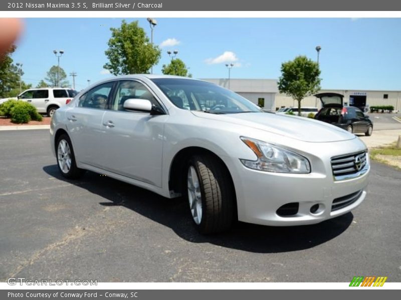 Brilliant Silver / Charcoal 2012 Nissan Maxima 3.5 S