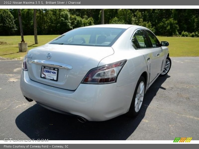 Brilliant Silver / Charcoal 2012 Nissan Maxima 3.5 S