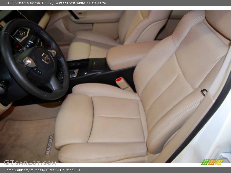 Winter Frost White / Cafe Latte 2012 Nissan Maxima 3.5 SV