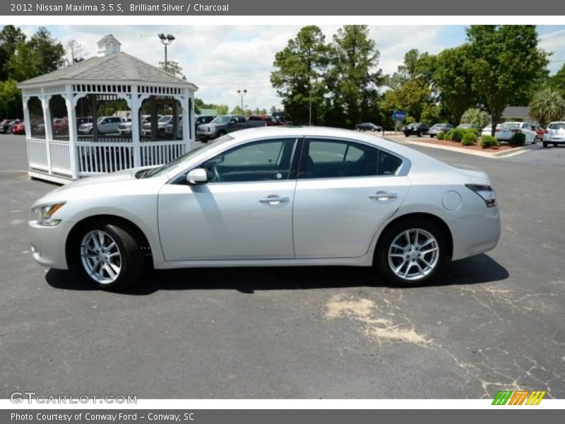 Brilliant Silver / Charcoal 2012 Nissan Maxima 3.5 S