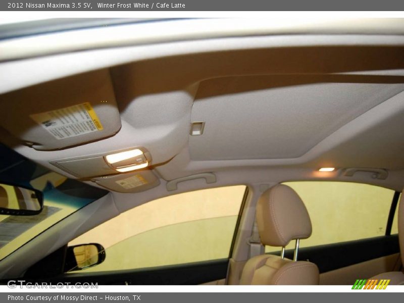 Winter Frost White / Cafe Latte 2012 Nissan Maxima 3.5 SV