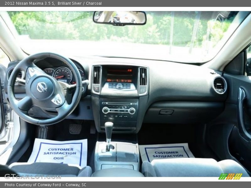 Brilliant Silver / Charcoal 2012 Nissan Maxima 3.5 S