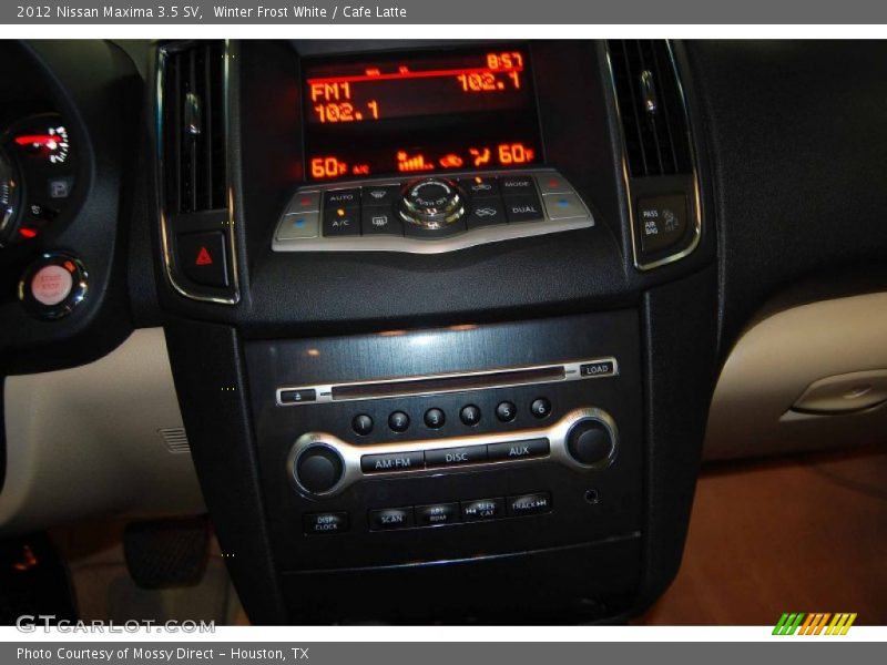 Winter Frost White / Cafe Latte 2012 Nissan Maxima 3.5 SV