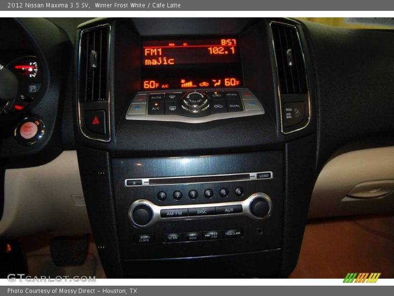 Winter Frost White / Cafe Latte 2012 Nissan Maxima 3.5 SV
