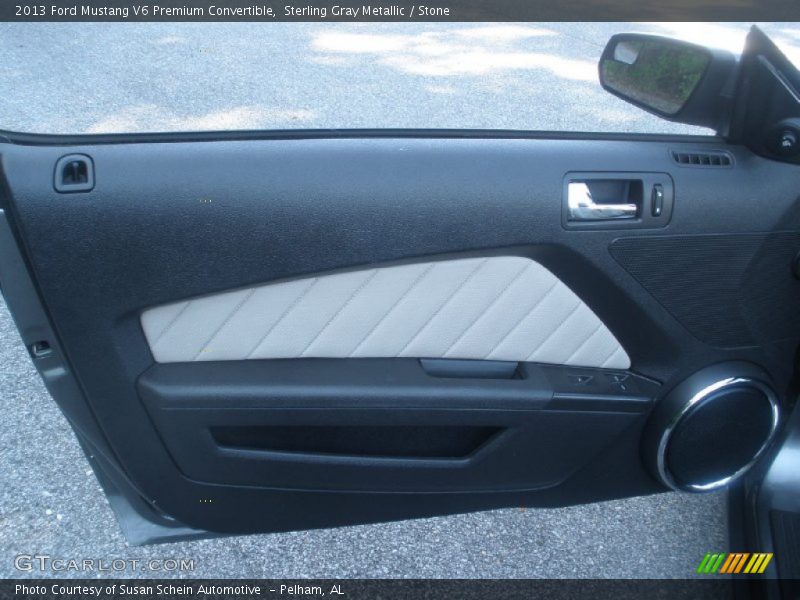 Sterling Gray Metallic / Stone 2013 Ford Mustang V6 Premium Convertible