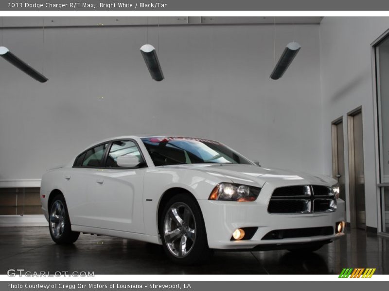 Bright White / Black/Tan 2013 Dodge Charger R/T Max