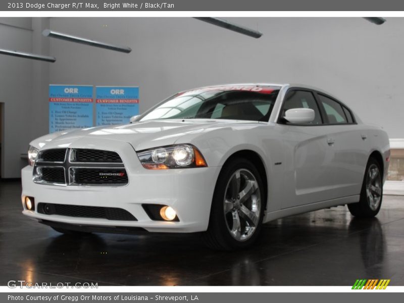 Bright White / Black/Tan 2013 Dodge Charger R/T Max