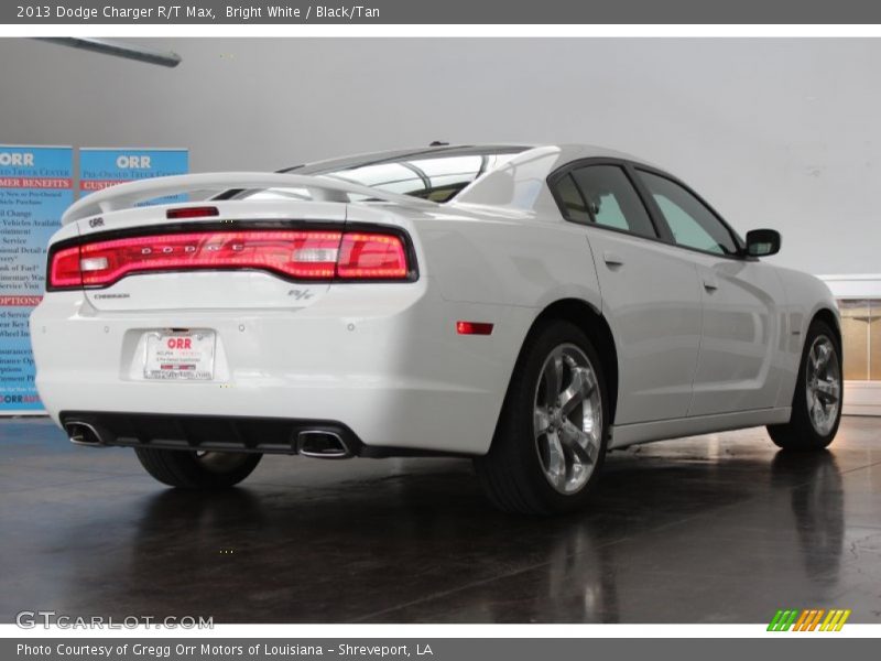 Bright White / Black/Tan 2013 Dodge Charger R/T Max