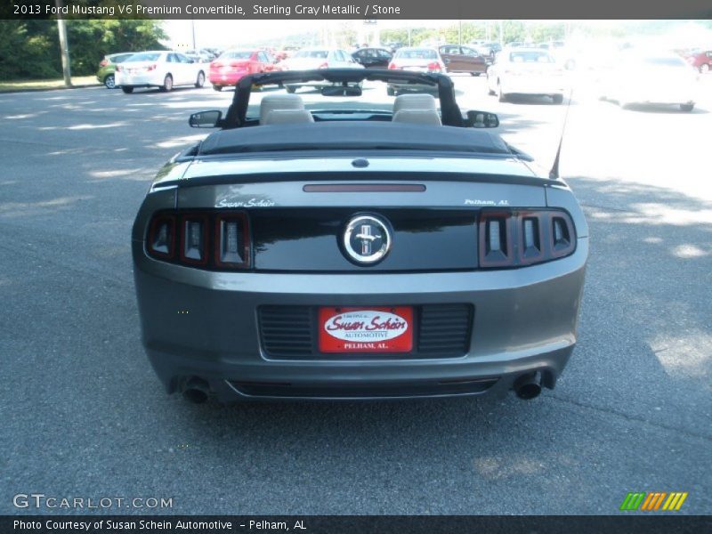 Sterling Gray Metallic / Stone 2013 Ford Mustang V6 Premium Convertible