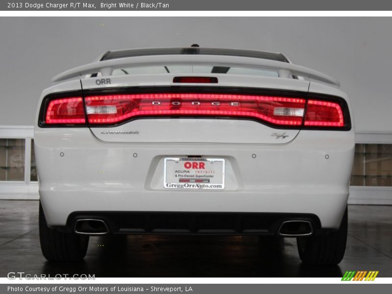 Bright White / Black/Tan 2013 Dodge Charger R/T Max
