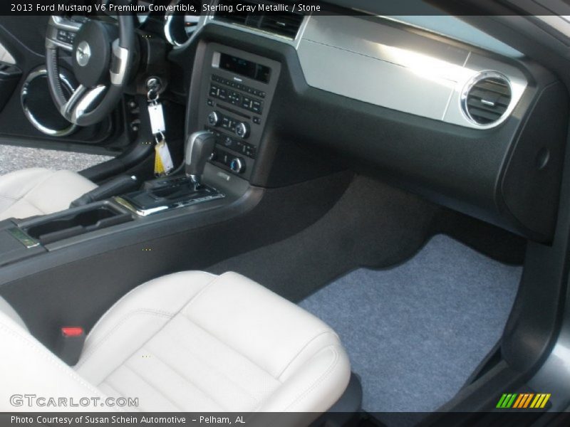 Sterling Gray Metallic / Stone 2013 Ford Mustang V6 Premium Convertible