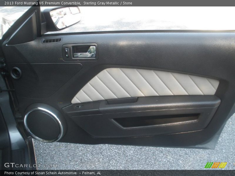 Sterling Gray Metallic / Stone 2013 Ford Mustang V6 Premium Convertible