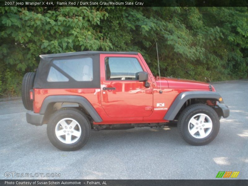 Flame Red / Dark Slate Gray/Medium Slate Gray 2007 Jeep Wrangler X 4x4