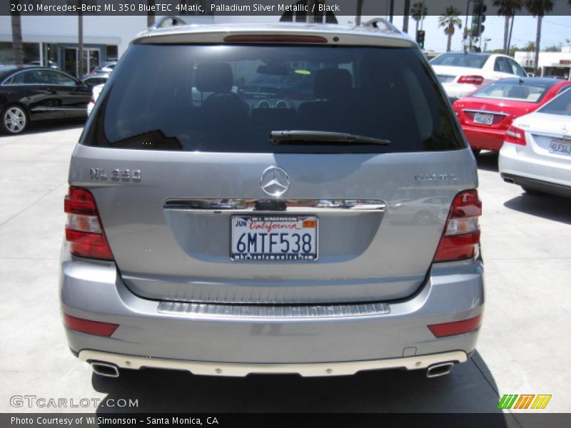 Palladium Silver Metallic / Black 2010 Mercedes-Benz ML 350 BlueTEC 4Matic