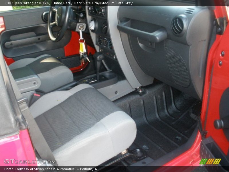 Flame Red / Dark Slate Gray/Medium Slate Gray 2007 Jeep Wrangler X 4x4