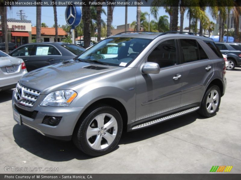 Palladium Silver Metallic / Black 2010 Mercedes-Benz ML 350 BlueTEC 4Matic