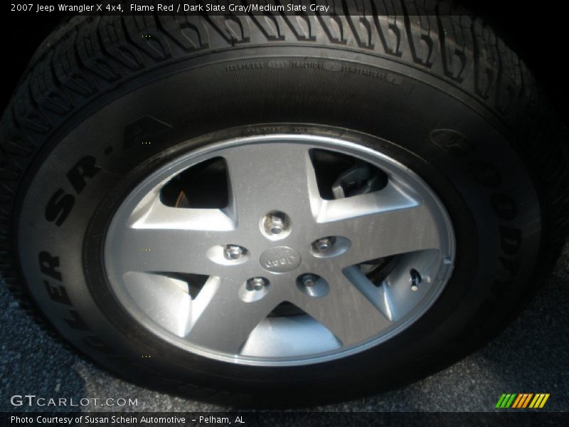 Flame Red / Dark Slate Gray/Medium Slate Gray 2007 Jeep Wrangler X 4x4