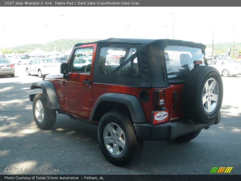 Flame Red / Dark Slate Gray/Medium Slate Gray 2007 Jeep Wrangler X 4x4