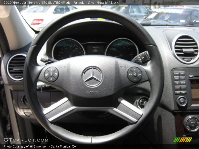 Palladium Silver Metallic / Black 2010 Mercedes-Benz ML 350 BlueTEC 4Matic