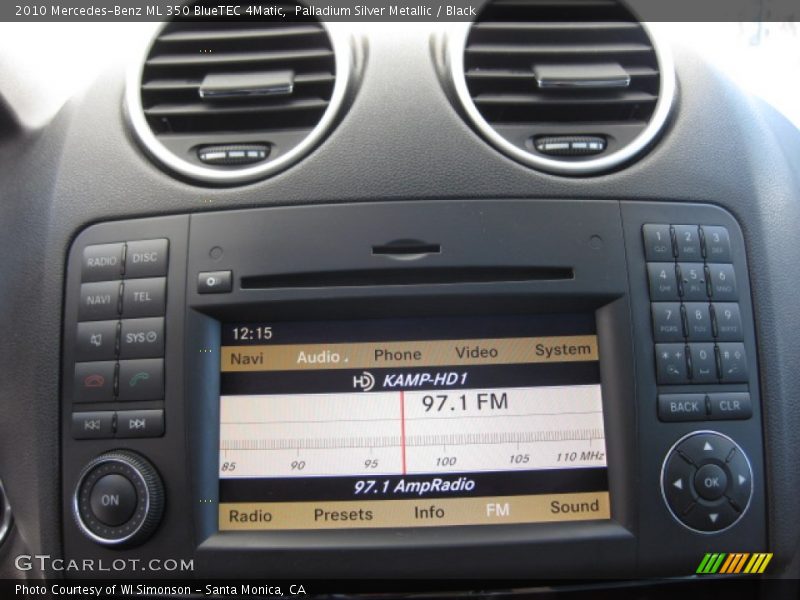 Palladium Silver Metallic / Black 2010 Mercedes-Benz ML 350 BlueTEC 4Matic