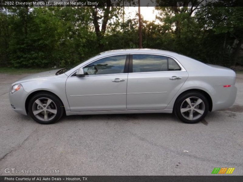 Silver Ice Metallic / Ebony 2012 Chevrolet Malibu LT