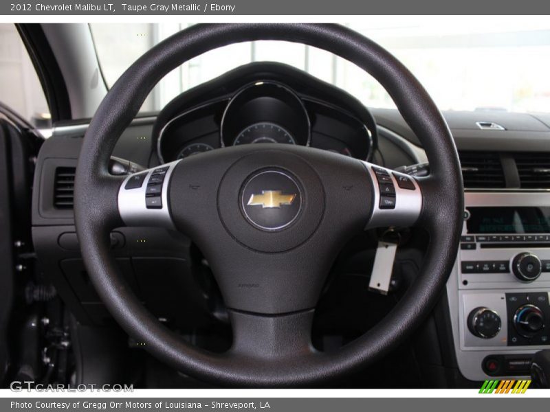 Taupe Gray Metallic / Ebony 2012 Chevrolet Malibu LT