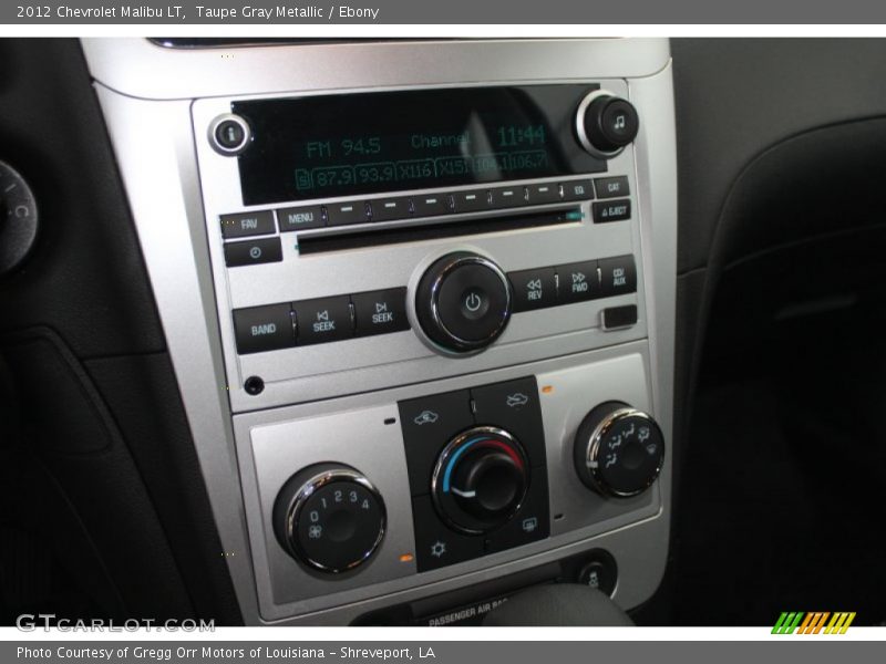 Taupe Gray Metallic / Ebony 2012 Chevrolet Malibu LT