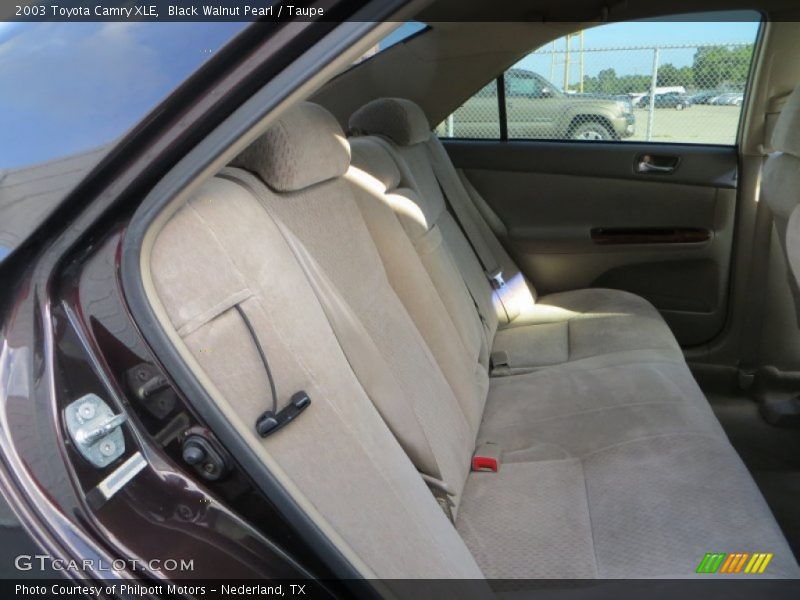 Rear Seat of 2003 Camry XLE