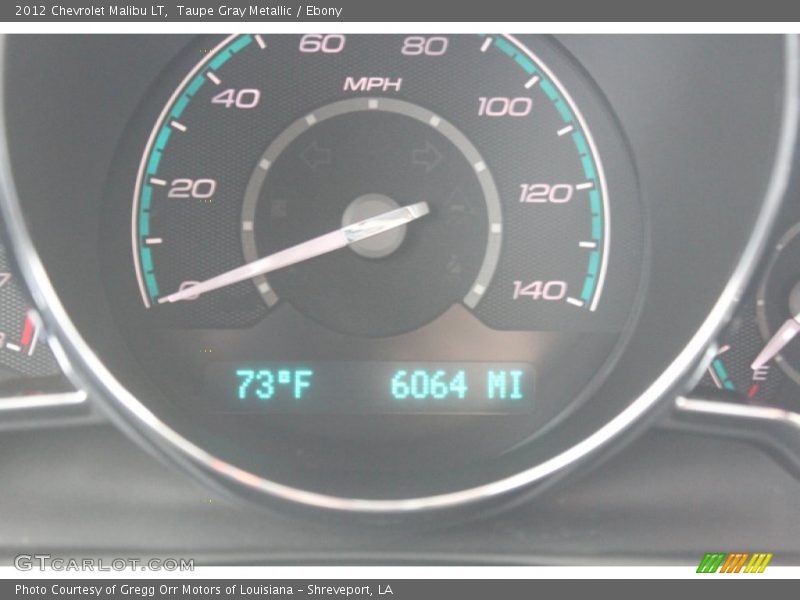 Taupe Gray Metallic / Ebony 2012 Chevrolet Malibu LT