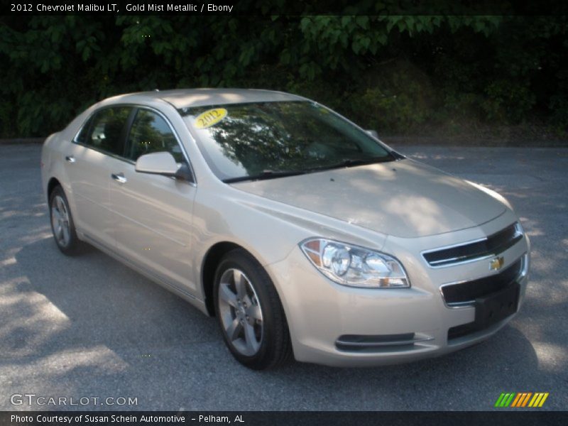 Gold Mist Metallic / Ebony 2012 Chevrolet Malibu LT