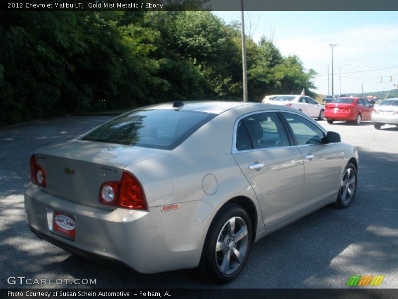Gold Mist Metallic / Ebony 2012 Chevrolet Malibu LT