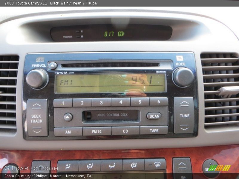 Audio System of 2003 Camry XLE