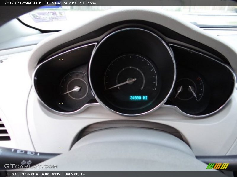 Silver Ice Metallic / Ebony 2012 Chevrolet Malibu LT
