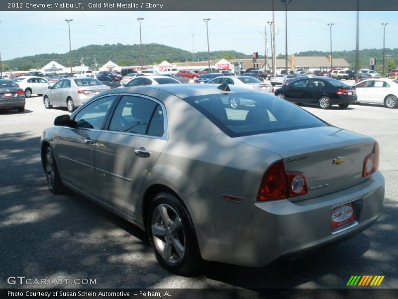 Gold Mist Metallic / Ebony 2012 Chevrolet Malibu LT