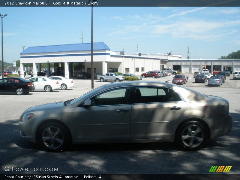 Gold Mist Metallic / Ebony 2012 Chevrolet Malibu LT
