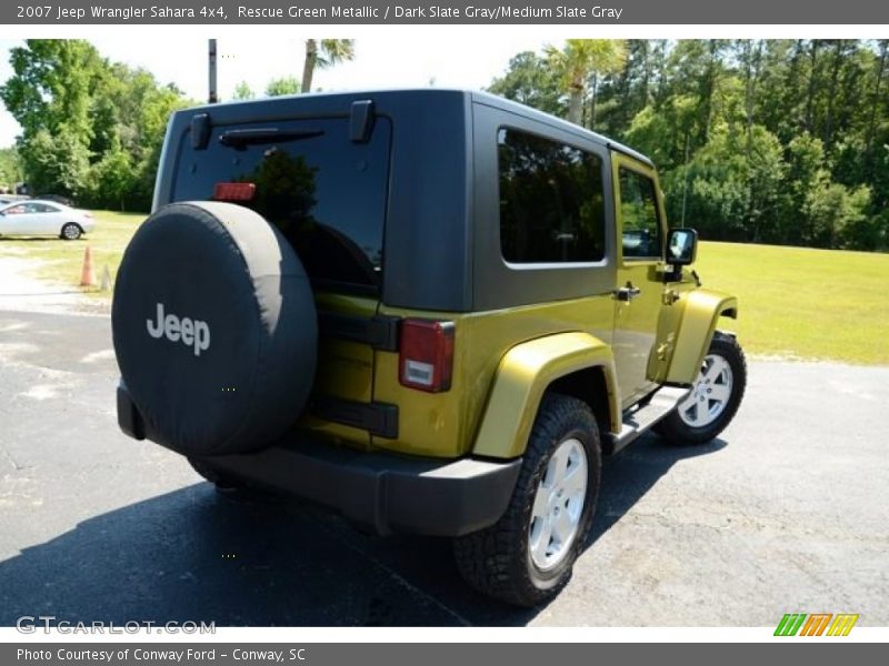 Rescue Green Metallic / Dark Slate Gray/Medium Slate Gray 2007 Jeep Wrangler Sahara 4x4