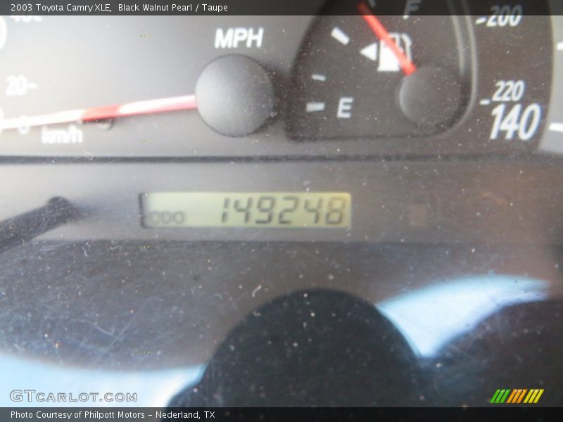 Black Walnut Pearl / Taupe 2003 Toyota Camry XLE