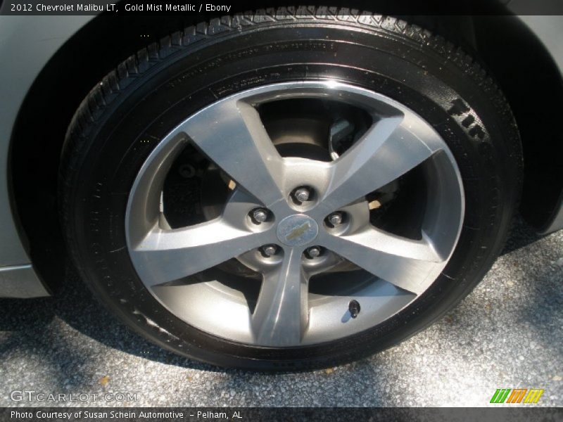 Gold Mist Metallic / Ebony 2012 Chevrolet Malibu LT