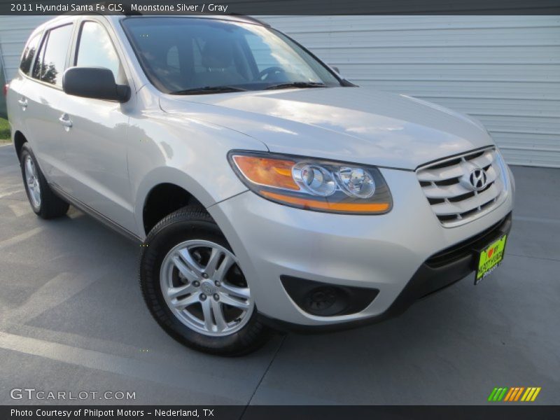 Moonstone Silver / Gray 2011 Hyundai Santa Fe GLS