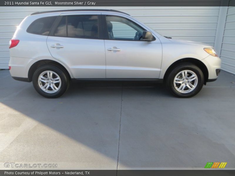 Moonstone Silver / Gray 2011 Hyundai Santa Fe GLS